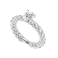 Brillar 50 Pointer Round Lab Diamond Ring
