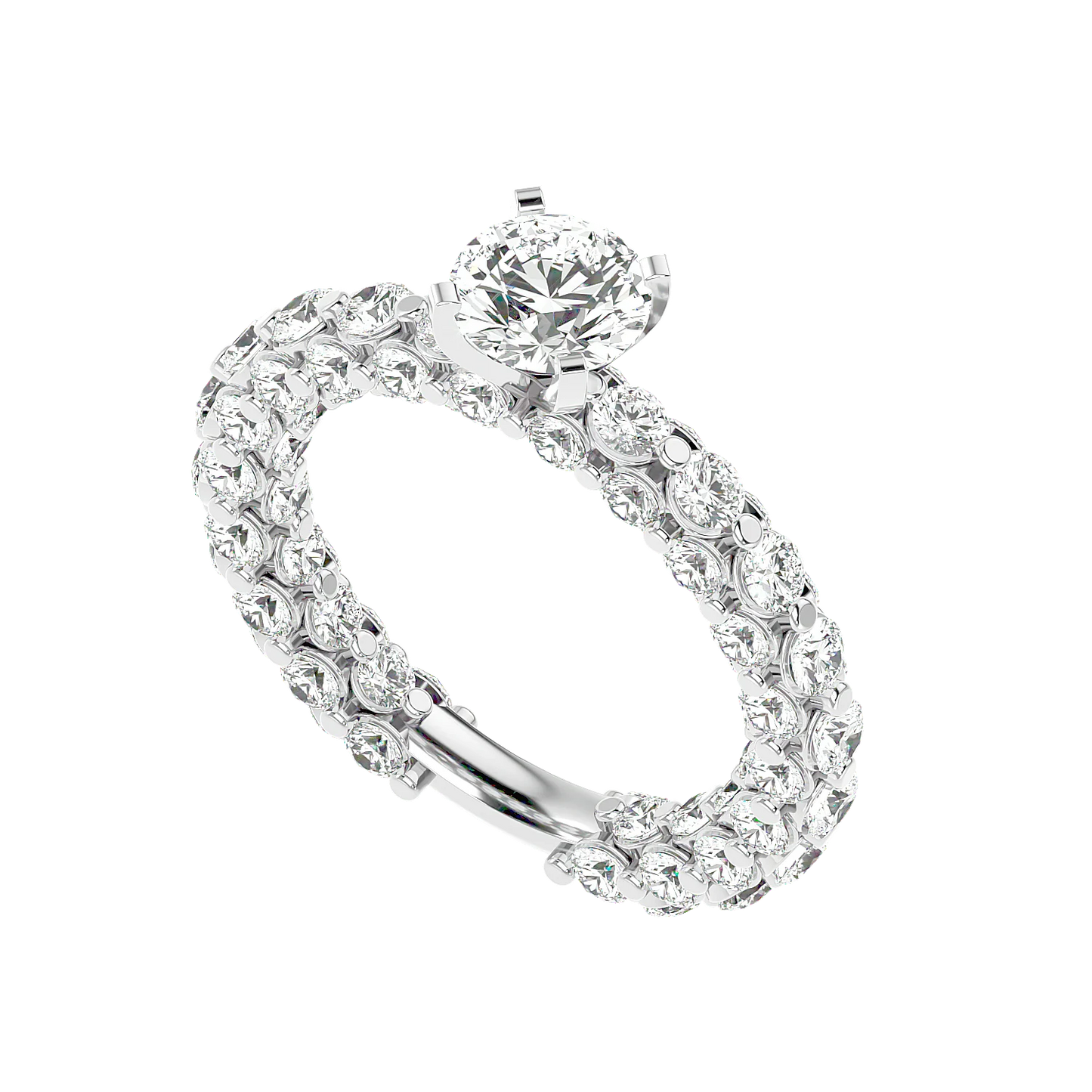Brillar 50 Pointer Round Lab Diamond Ring
