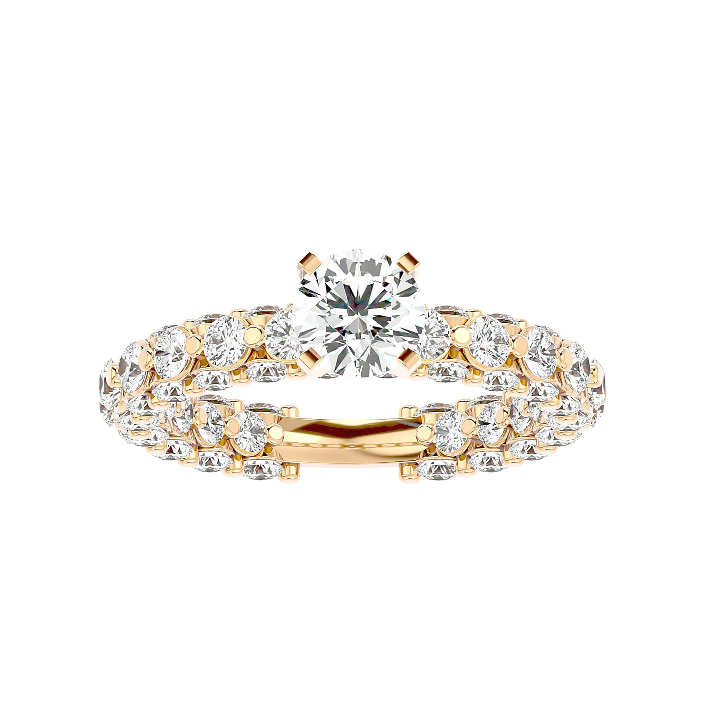 Brillar 50 Pointer Round Lab Diamond Ring