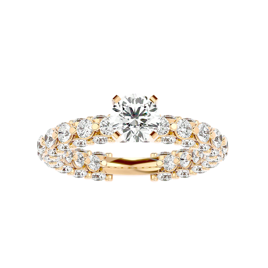Brillar 50 Pointer Round Lab Diamond Ring