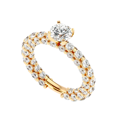 Brillar 50 Pointer Round Lab Diamond Ring