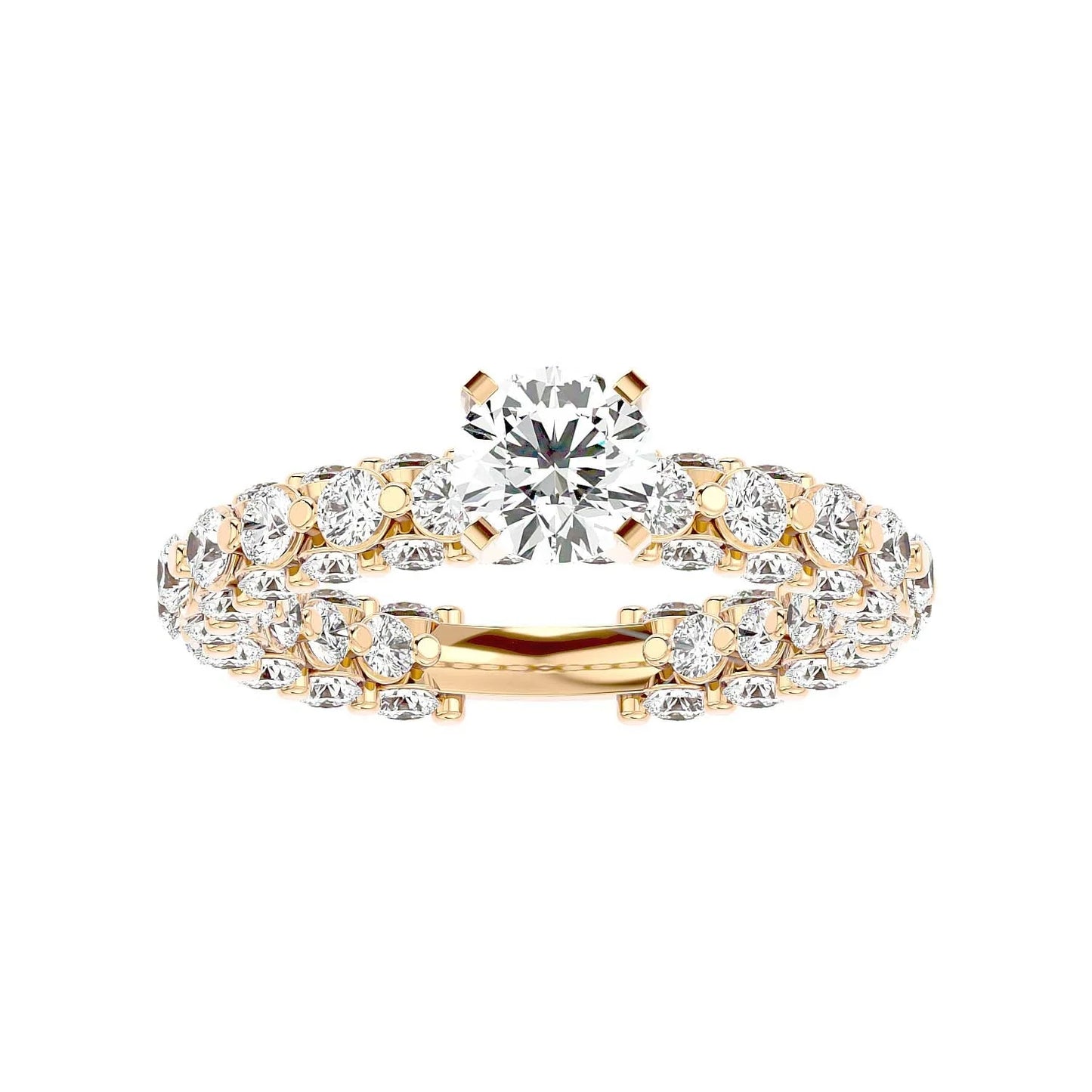 Brillar 50 Pointer Round Lab Diamond Ring