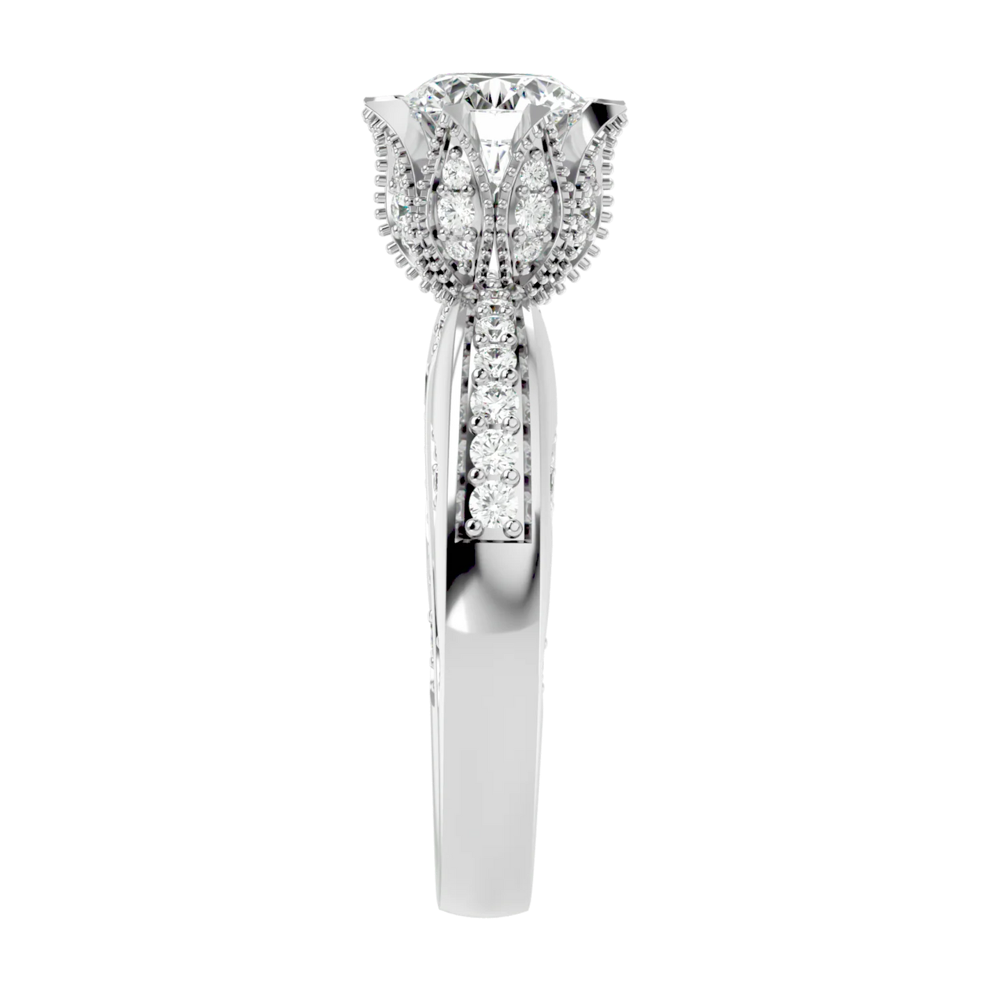 Floreale 50 Pointer Round Lab Diamond Ring