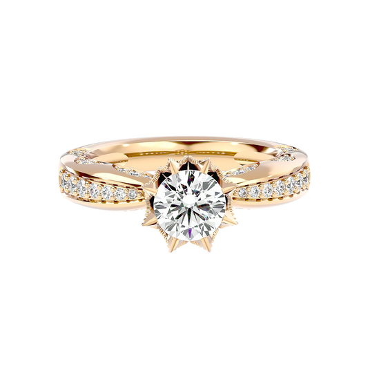 Floreale 50 Pointer Round Lab Diamond Ring