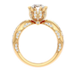 Floreale 50 Pointer Round Lab Diamond Ring