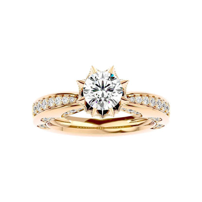 Floreale 50 Pointer Round Lab Diamond Ring