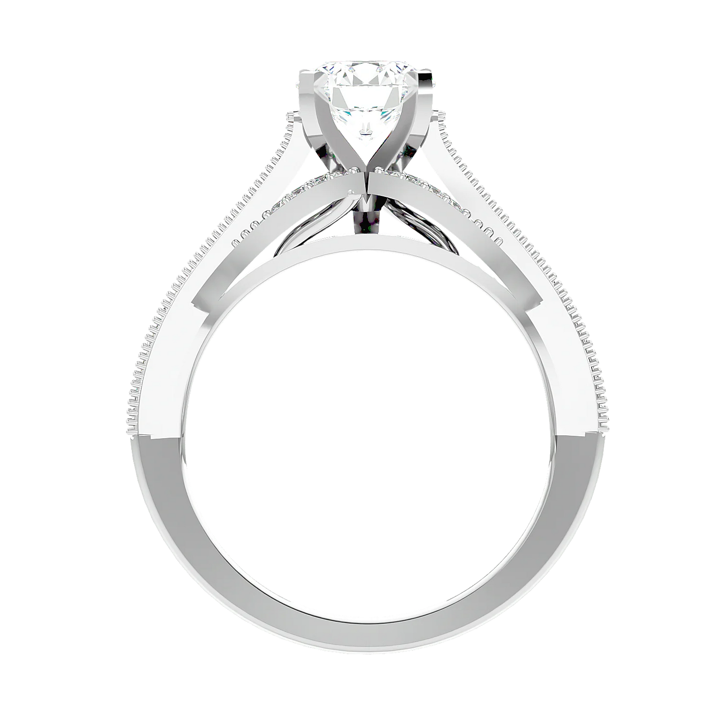 Belza 50 Pointer Round Lab Diamond Ring