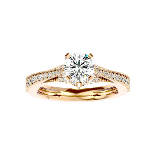Belza 50 Pointer Round Lab Diamond Ring