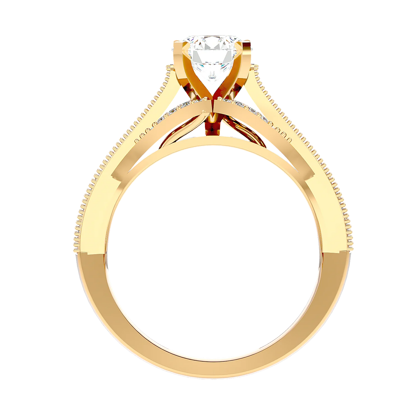 Belza 50 Pointer Round Lab Diamond Ring