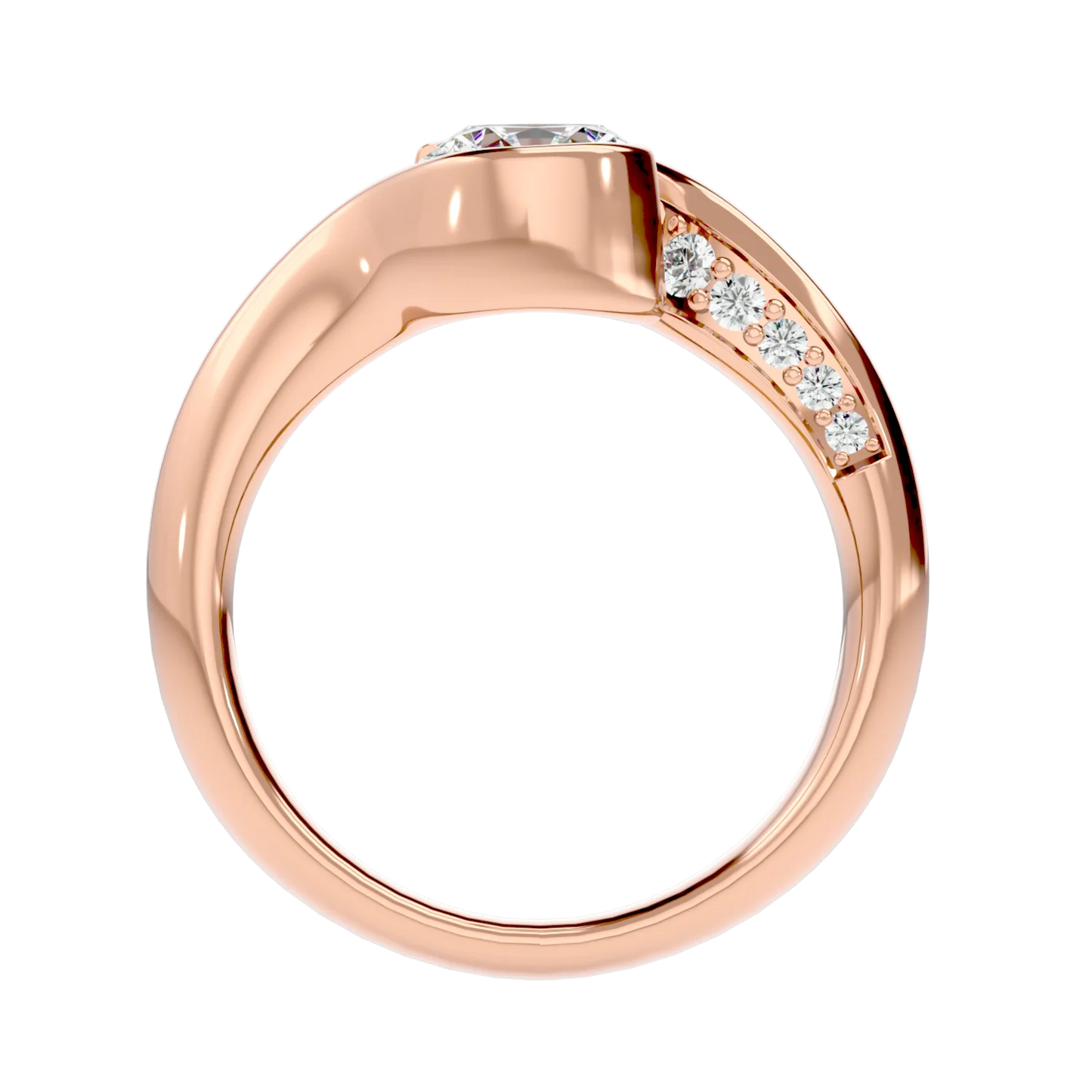Golvend 69 Pointer Round Lab Diamond Ring