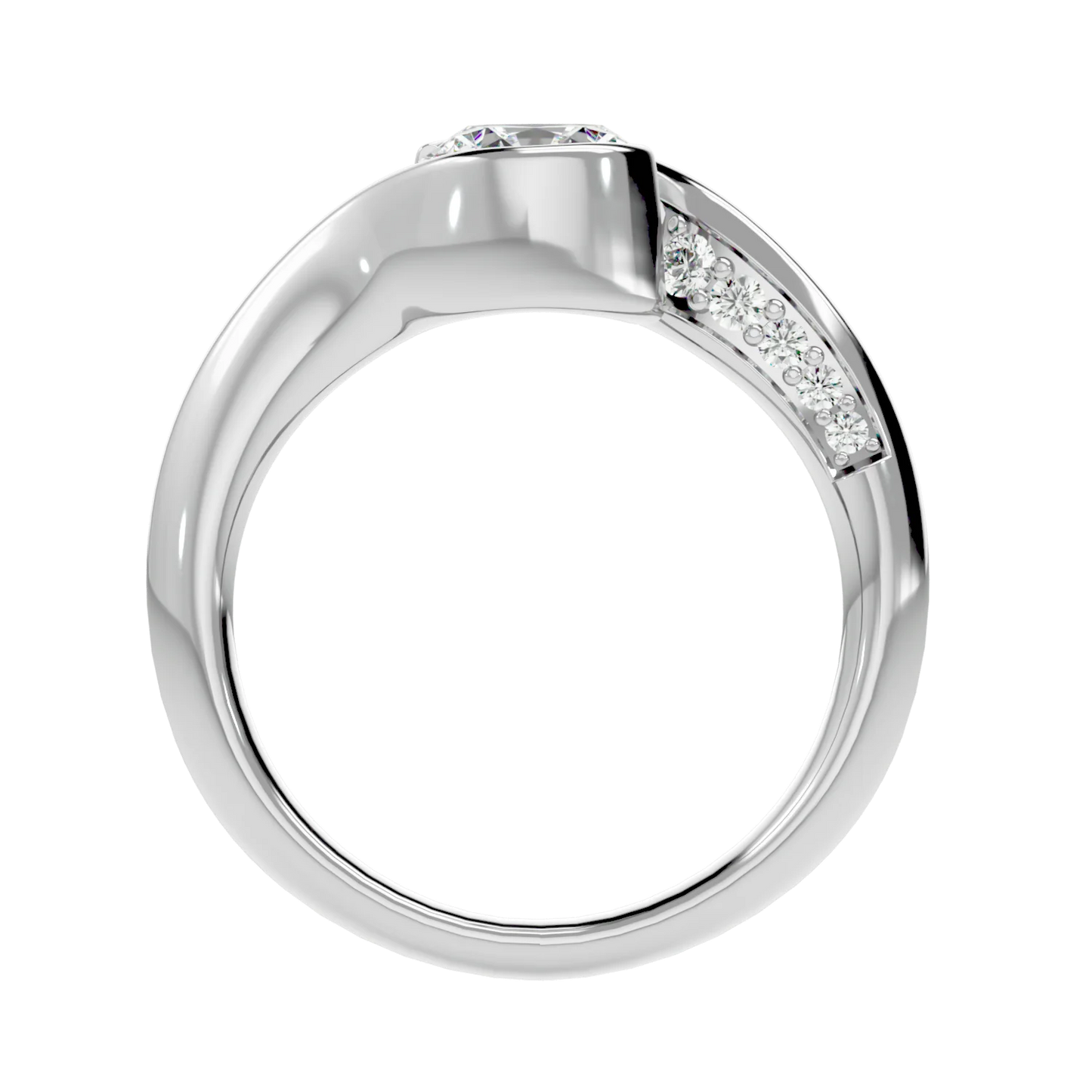 Golvend 69 Pointer Round Lab Diamond Ring