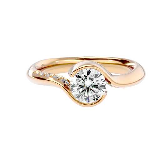 Golvend 69 Pointer Round Lab Diamond Ring