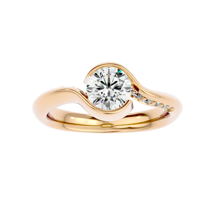 Golvend 69 Pointer Round Lab Diamond Ring