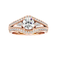 Auge 55 Pointer Round Lab Diamond Ring