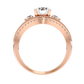 Auge 55 Pointer Round Lab Diamond Ring