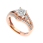Auge 55 Pointer Round Lab Diamond Ring