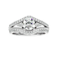 Auge 55 Pointer Round Lab Diamond Ring