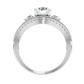 Auge 55 Pointer Round Lab Diamond Ring