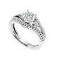 Auge 55 Pointer Round Lab Diamond Ring