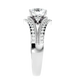 Auge 55 Pointer Round Lab Diamond Ring