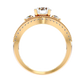 Auge 55 Pointer Round Lab Diamond Ring