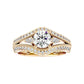 Auge 55 Pointer Round Lab Diamond Ring