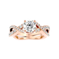 Infinitus 65 Pointer Round Lab Diamond Ring