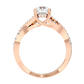 Infinitus 65 Pointer Round Lab Diamond Ring