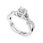 Infinitus 65 Pointer Round Lab Diamond Ring