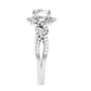 Twirl 69 Pointer Round Halo Lab Diamond Ring