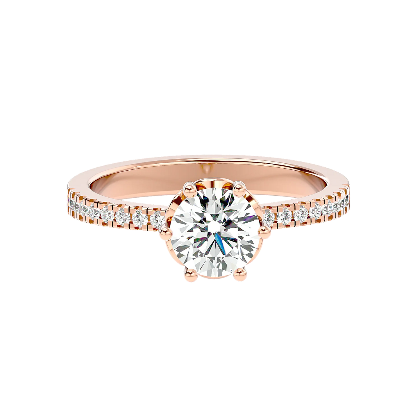Classique 60 Pointer Round Lab Diamond Ring