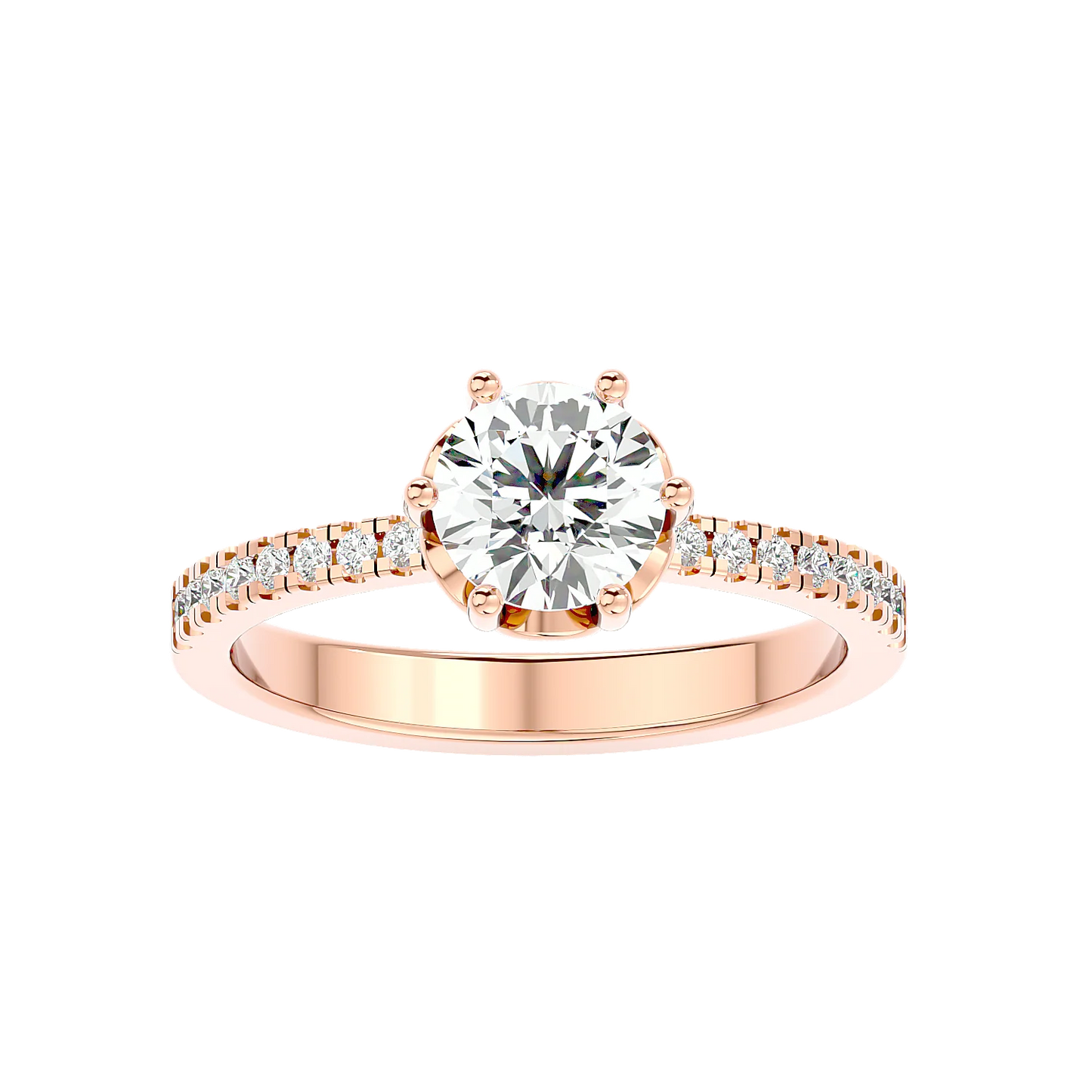 Classique 60 Pointer Round Lab Diamond Ring