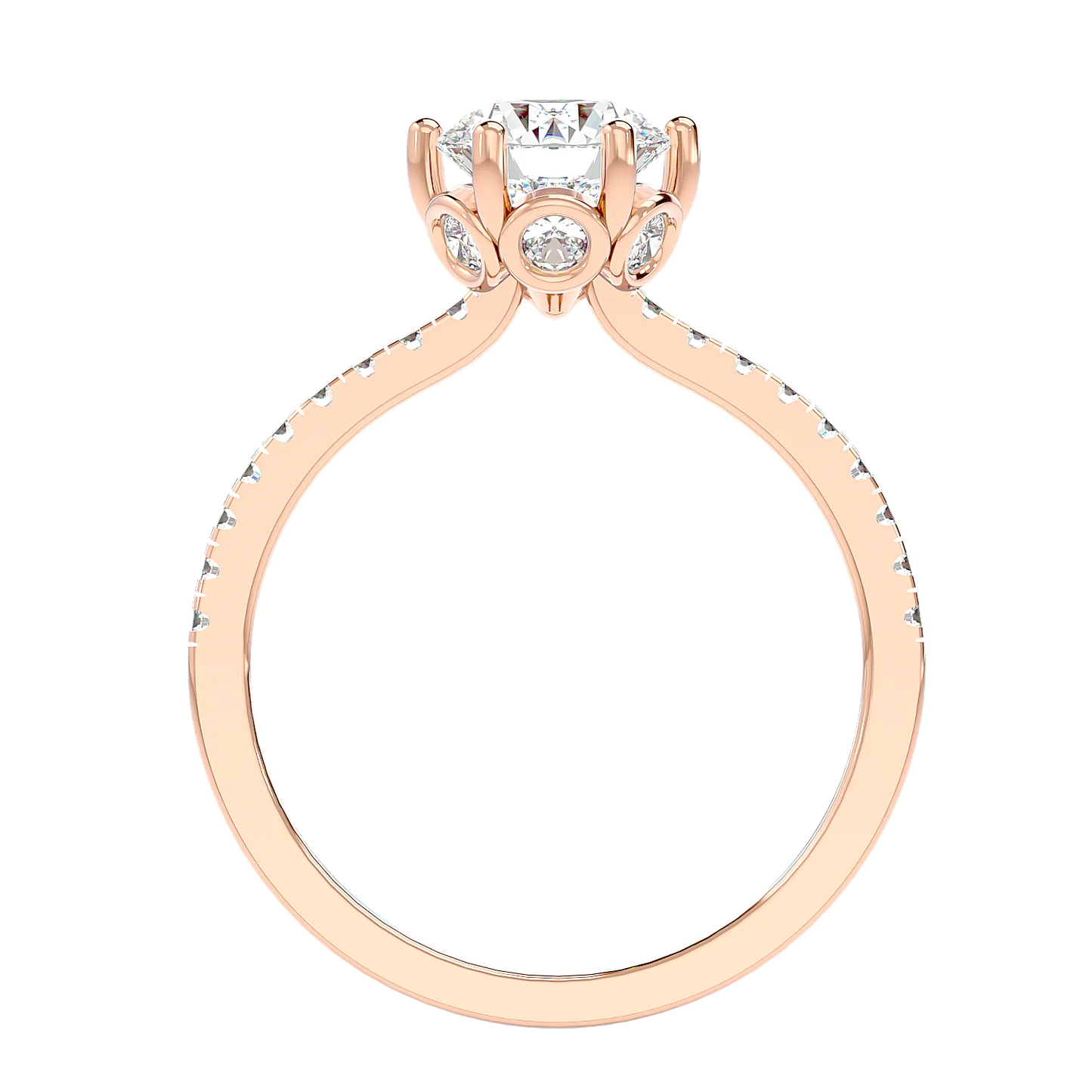 Classique 60 Pointer Round Lab Diamond Ring