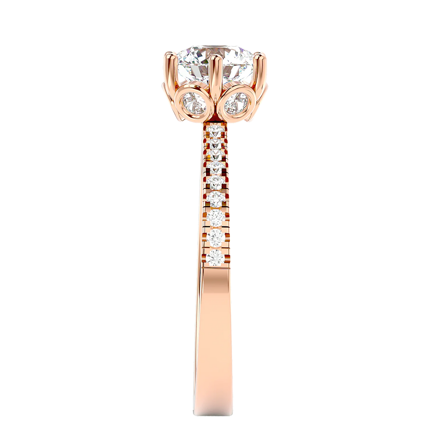Classique 60 Pointer Round Lab Diamond Ring