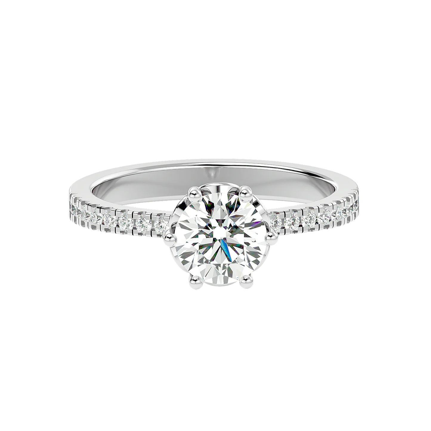 Classique 60 Pointer Round Lab Diamond Ring