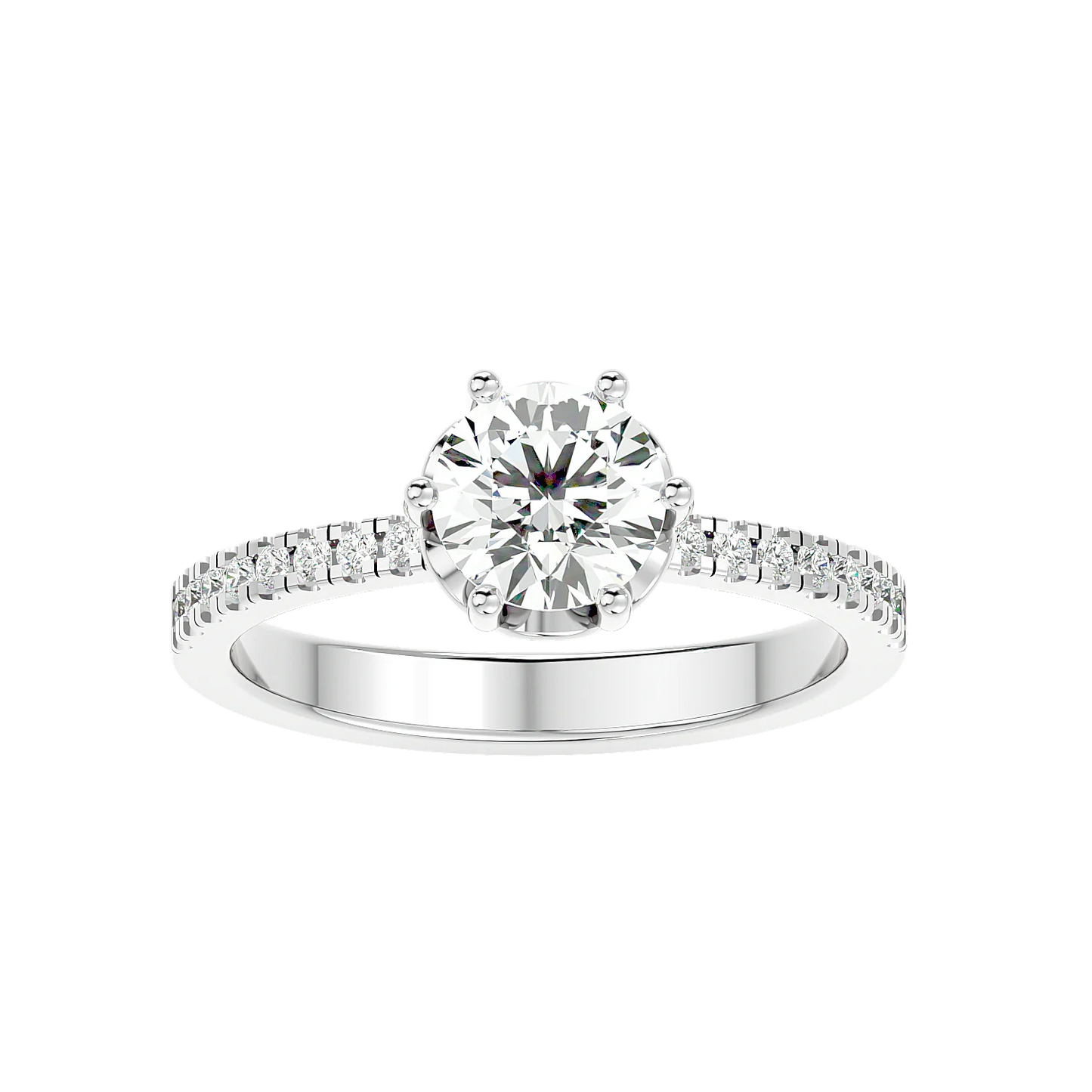 Classique 60 Pointer Round Lab Diamond Ring
