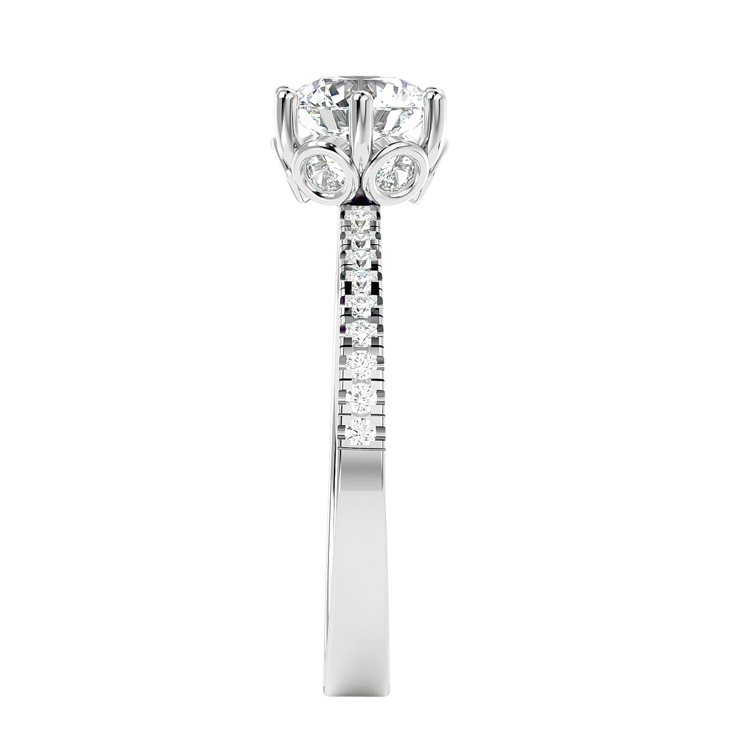Classique 60 Pointer Round Lab Diamond Ring