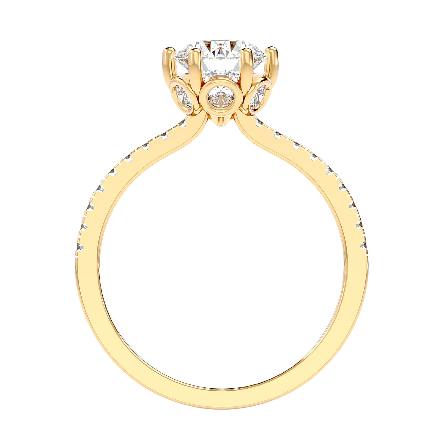 Classique 60 Pointer Round Lab Diamond Ring