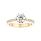 Classique 60 Pointer Round Lab Diamond Ring