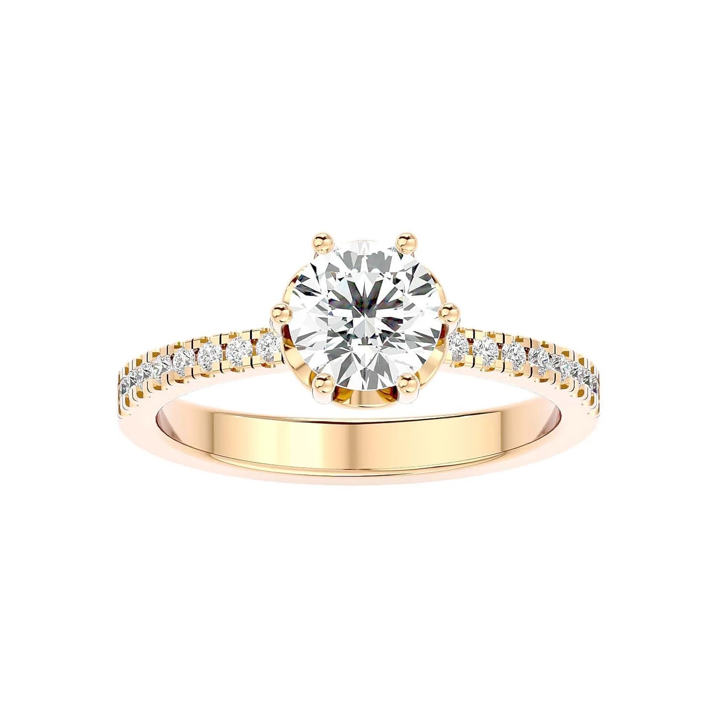 Classique 60 Pointer Round Lab Diamond Ring