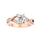 Interwoven 65 Pointer Round Lab Diamond Ring