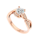 Interwoven 65 Pointer Round Lab Diamond Ring