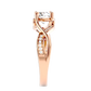 Interwoven 65 Pointer Round Lab Diamond Ring