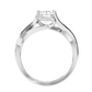 Interwoven 65 Pointer Round Lab Diamond Ring