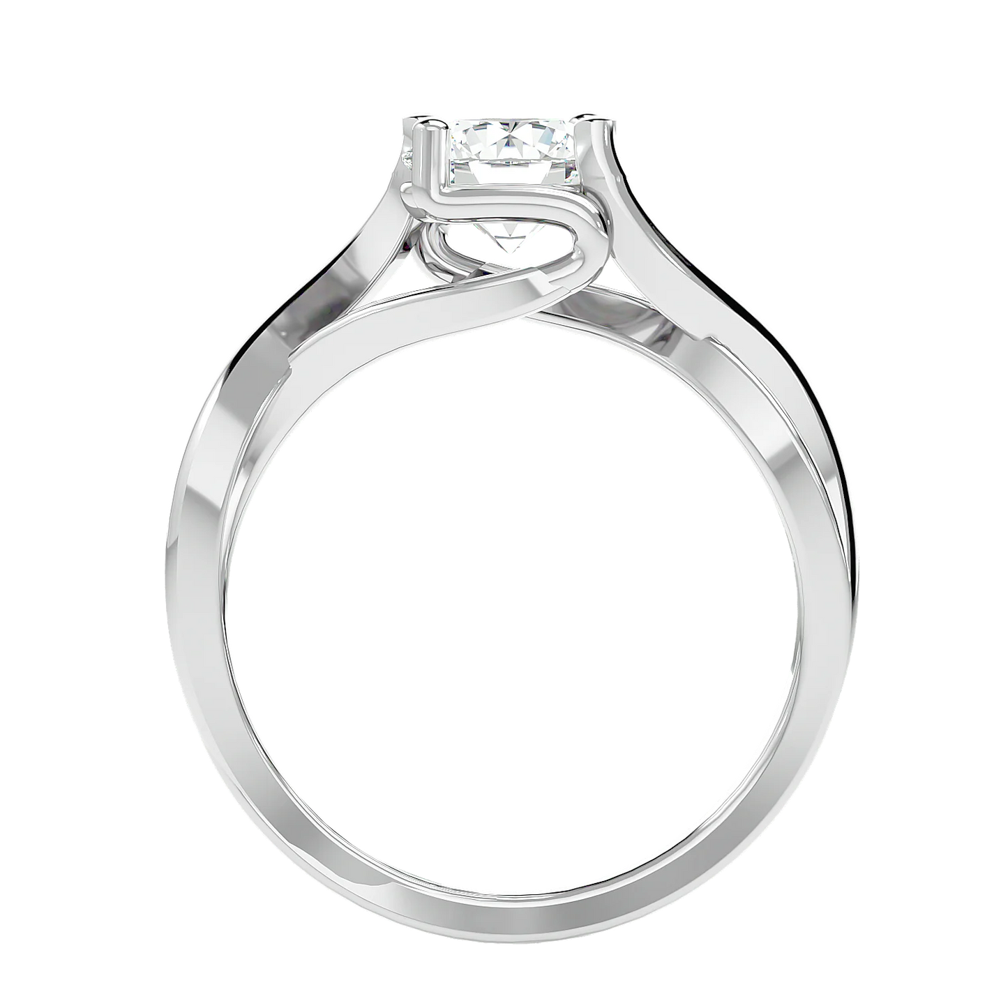 Interwoven 65 Pointer Round Lab Diamond Ring
