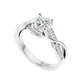 Interwoven 65 Pointer Round Lab Diamond Ring