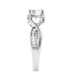 Interwoven 65 Pointer Round Lab Diamond Ring