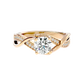 Interwoven 65 Pointer Round Lab Diamond Ring
