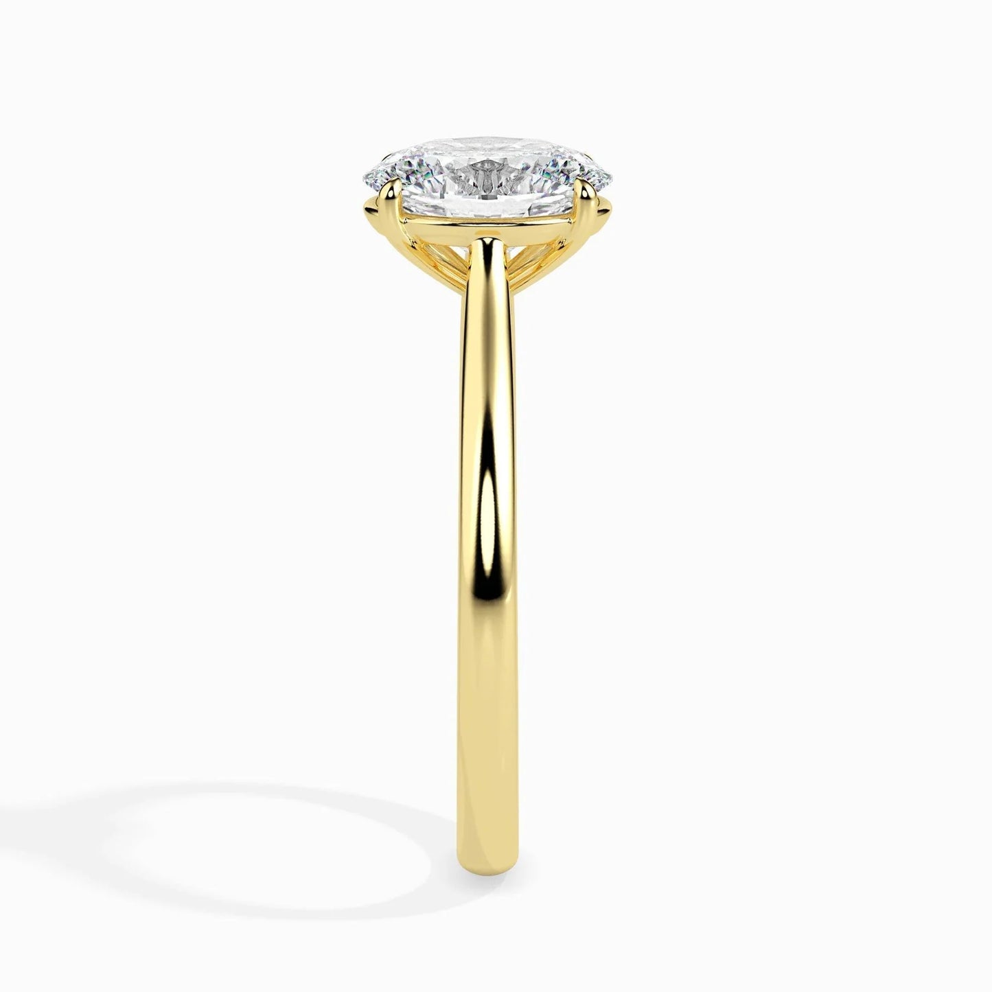 50 Pointer Oval Lab Diamond Evelyn Solitaire Ring
