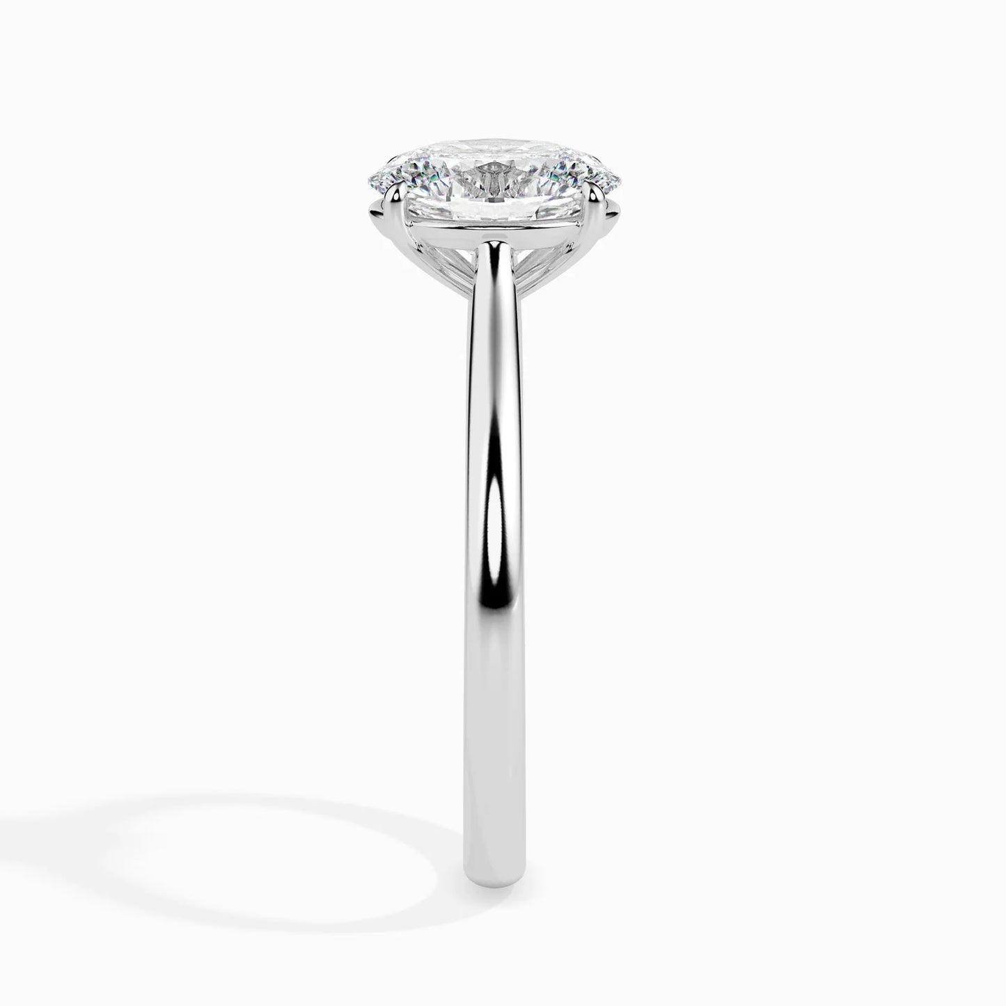 50 Pointer Oval Lab Diamond Evelyn Solitaire Ring